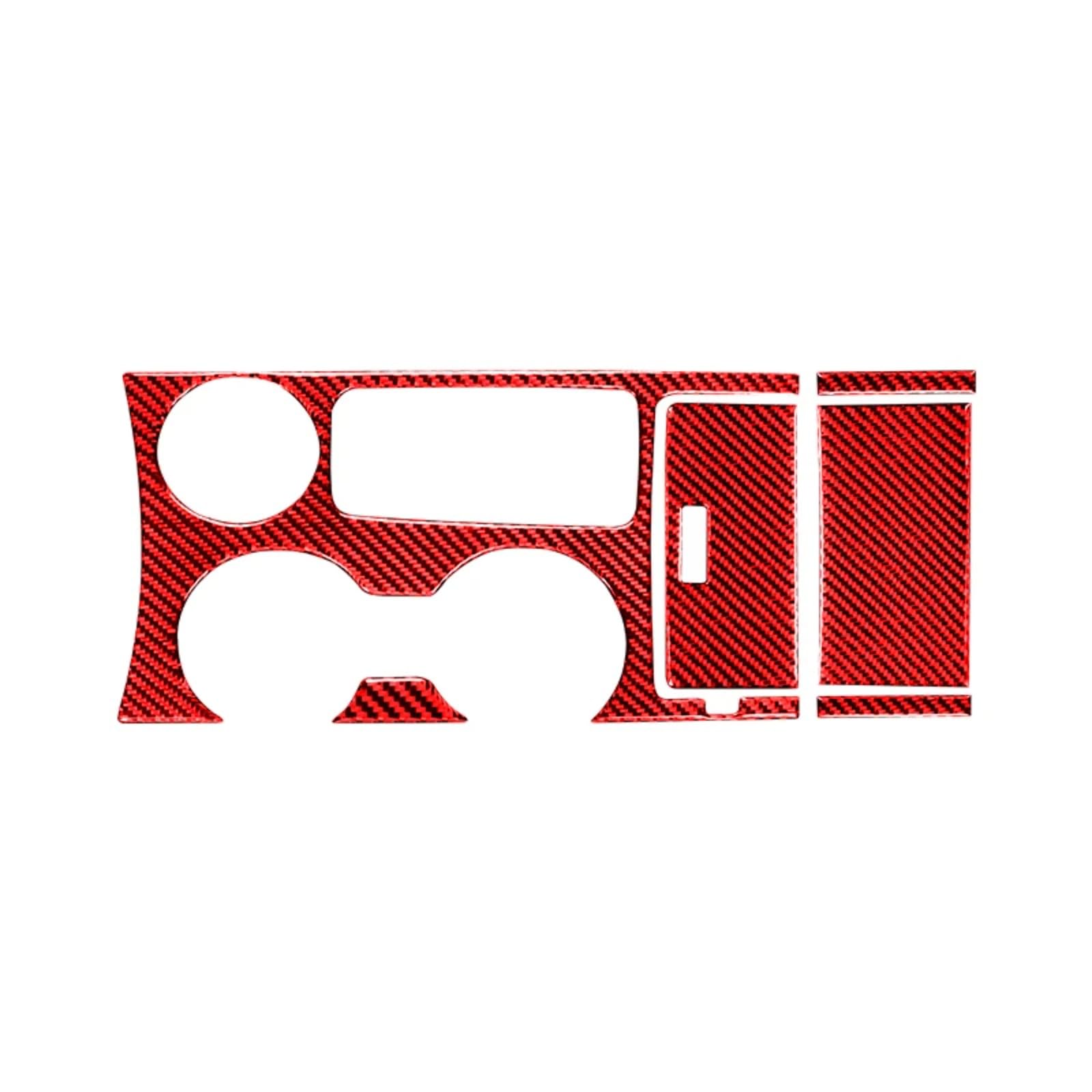 Amxaqjc Red Car Interior Moulding Trim For Explorer 2013-2019 Car Accessories Interior Car Water Cup Gear Panel Decoration Cover Trim Sticker Decal(Red)