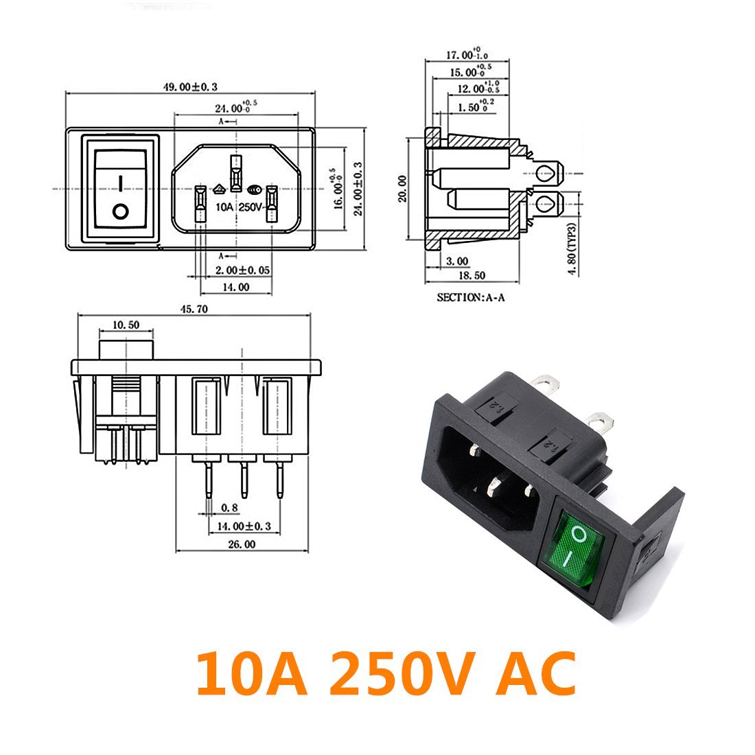Fluxon CEE stekker 3 polig 32A - Tuinmachineconcurrent