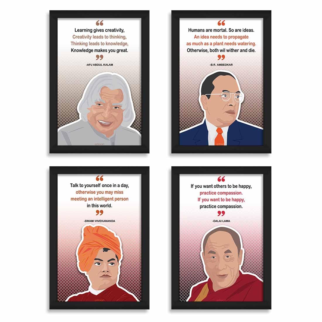 Gym & Motivational Wall Frames - 4 Pack -8 Gym & Motivational Wall Frames - 4 Pack -8
