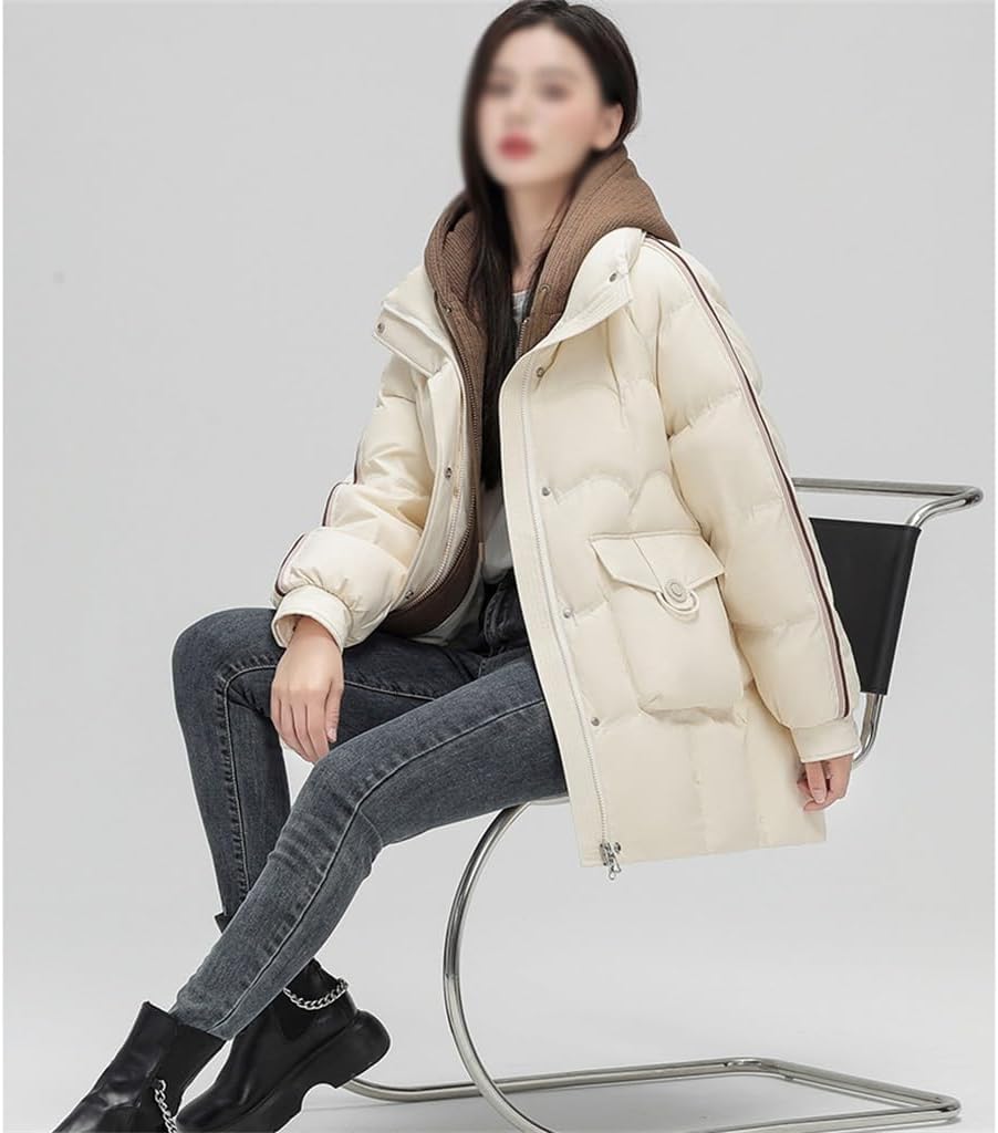 Outdoor Women's Down Jacket Fall And Winter Thickened Warm Short Section Casual Workwear Jacket