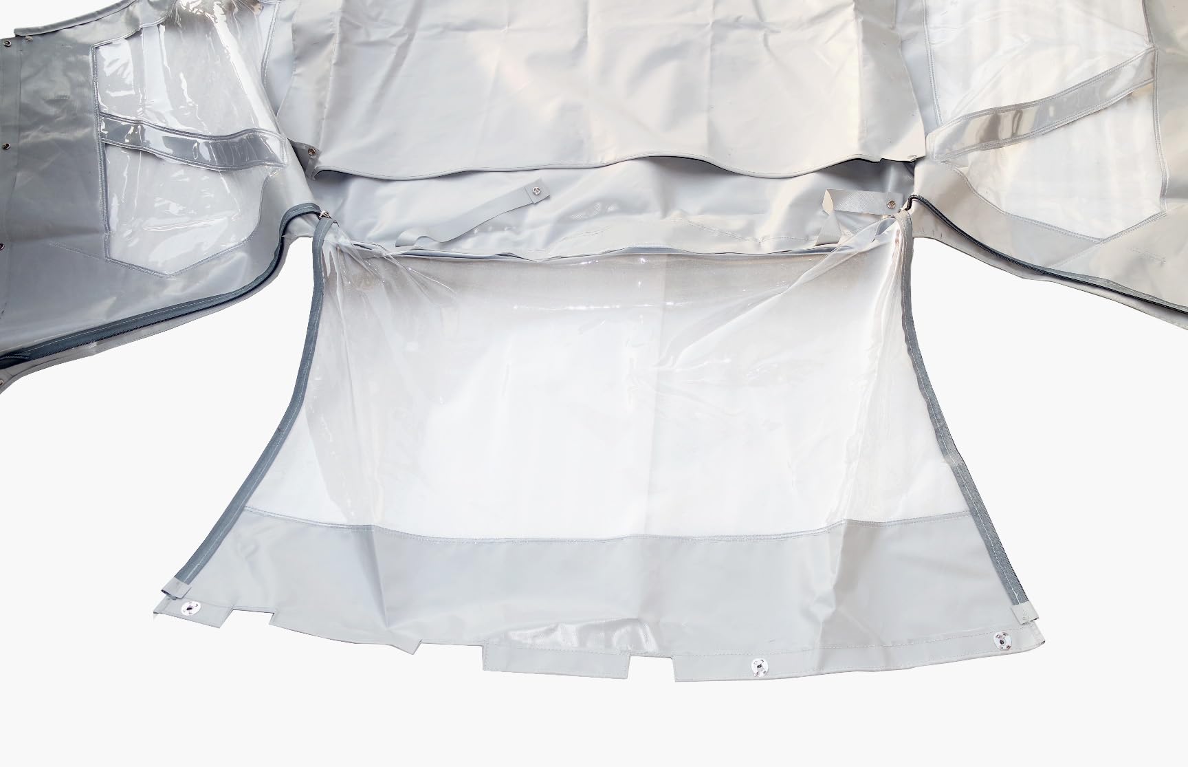 AEspares Copertura del tetto superiore morbida grigia del corpo corto compatibile con Suzuki Samurai Sj410 Sj413
