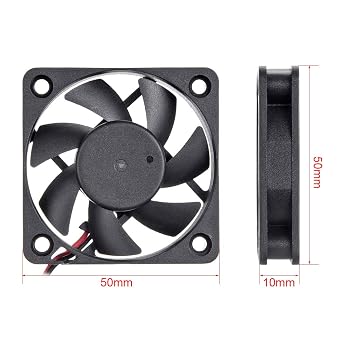 uxcell SNOWFAN Authorized 50mm x 50mm x 10mm 12V Brushless DC Cooling Fan #0317