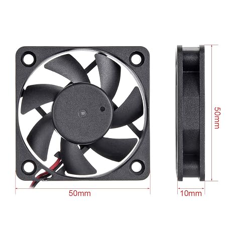 uxcell SNOWFAN Authorized 50mm x 50mm x 10mm 12V Brushless DC Cooling Fan #0317