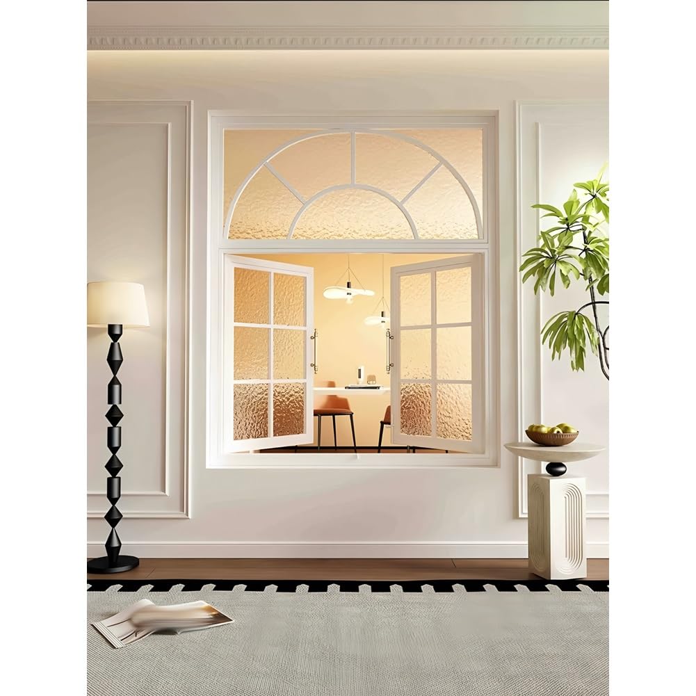 Fenêtres À Battants Vintage, Fenêtres Affleurantes, Fenêtre De Comptoir Pour Café Ou Stand De Restauration, Fenêtres Doubles Ouvrantes En Verre Pour Cuisine(Blanc,100x80cm/39.3x31.5")