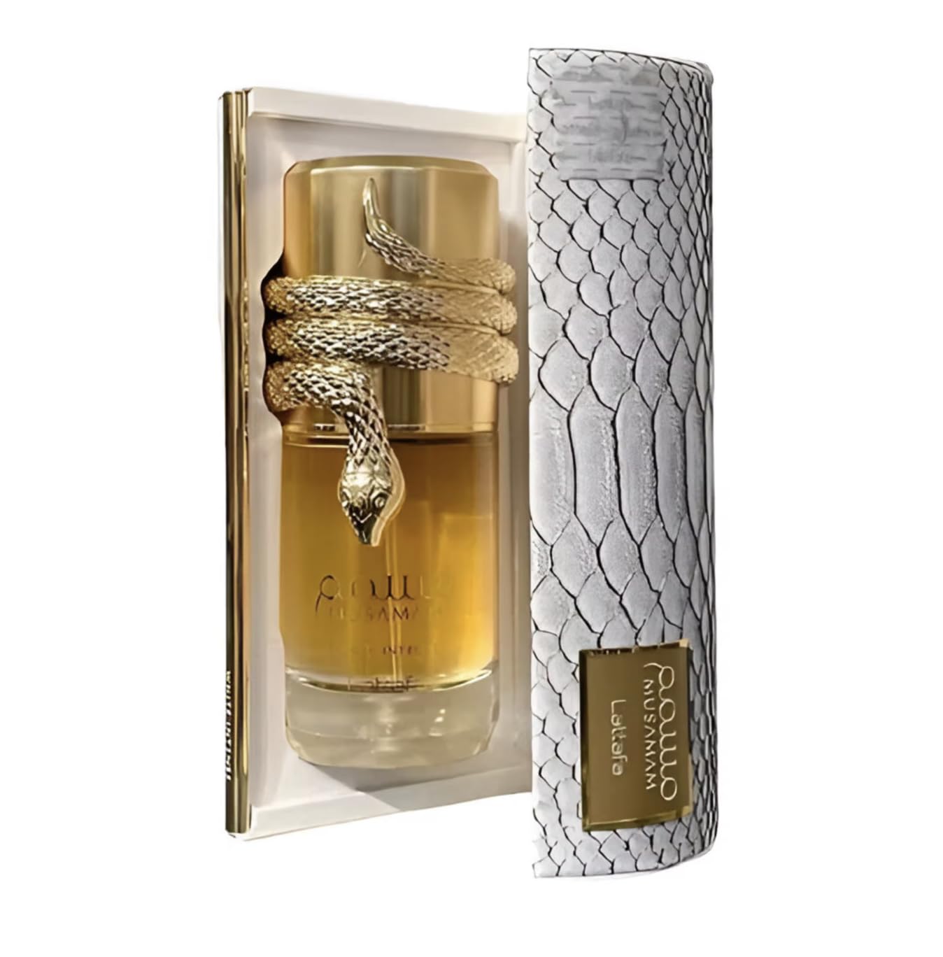 Profumo Musamam White Intense Originale 100ML, Profumo Arabo Unisex a Lunga Durata, EDP Include Atomizzatore Ricaricabile 5ML, Fragranza con Note di Bergamotto, Cocco e Sandalo (White Intense)