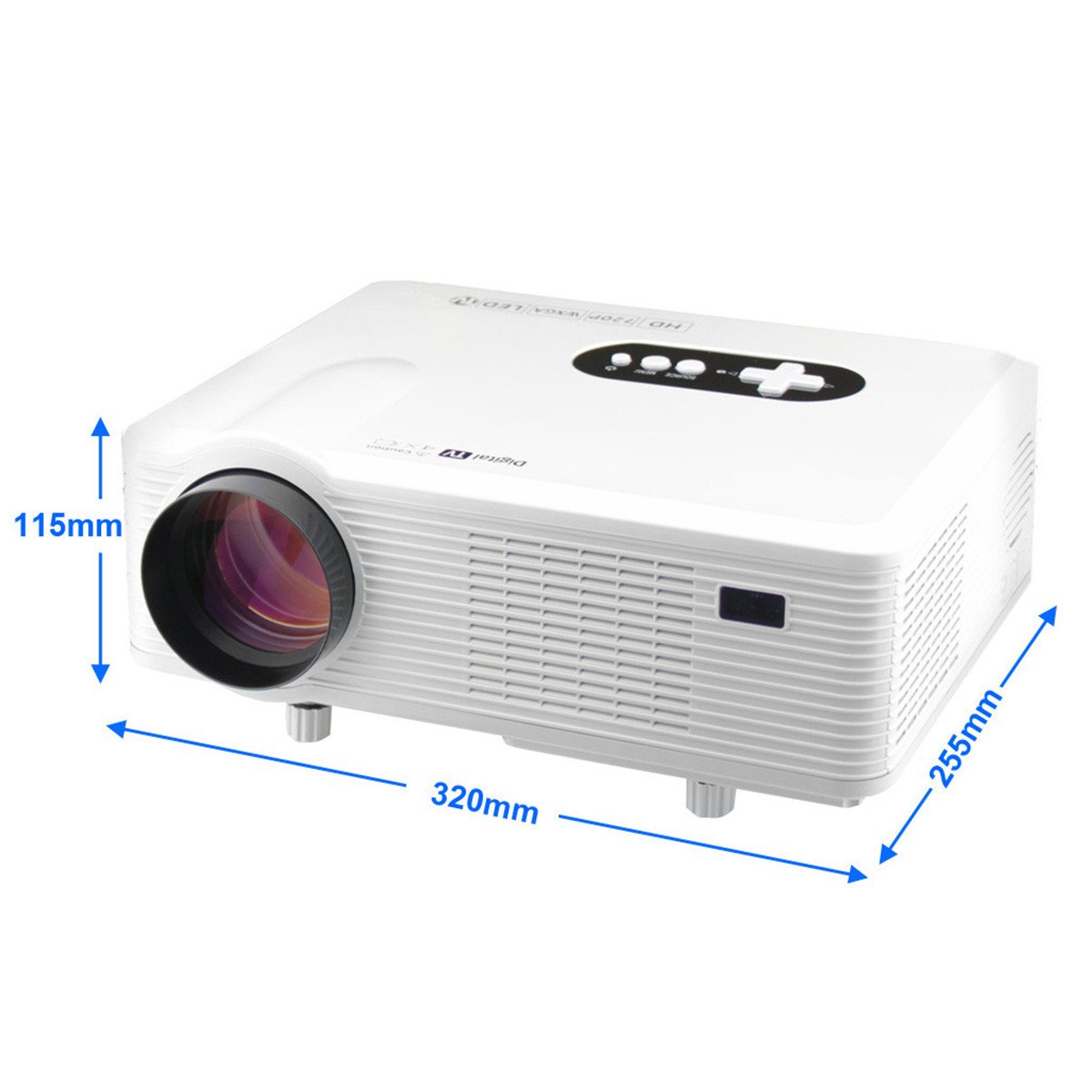 Excelvan CL720D Projecteur LED Home cinema 1 280 x 800 jusqu'à 1