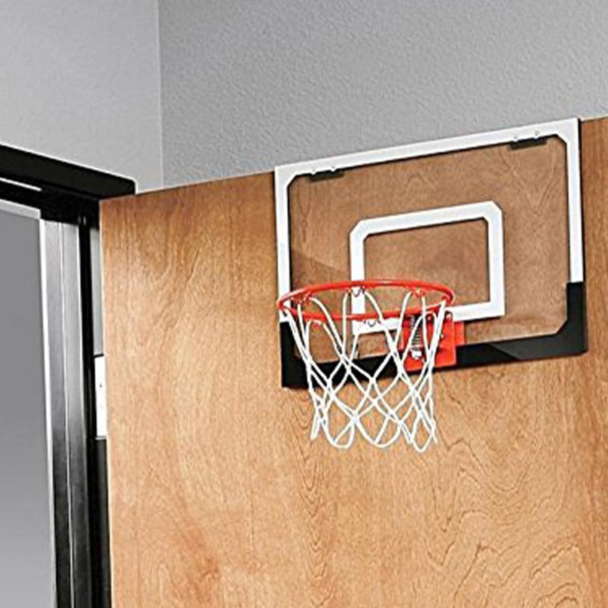 Canasta Baloncesto Infantil, Canasta Baloncesto Interior, Mini Canasta Baloncestos Habitacion con 4 Pelotas y Bomba, Canasta Baloncestos Exterior Pared para 5 años+ Niño y Adultos - Rojo