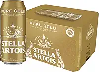 Pack Cerveja Stella Artois Pure Gold Sem Glúten, Lata, 473ml, Caixa 12 unidades