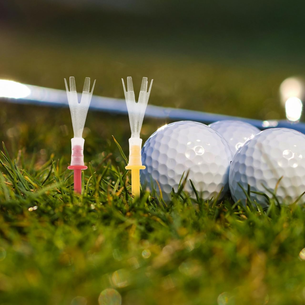 Yardwe 16Pcs Reusable Golf Tees, 3.94 Inch Plastic Tees for Golf Driving Range and Course Use Consistent Swing and Longer Drives