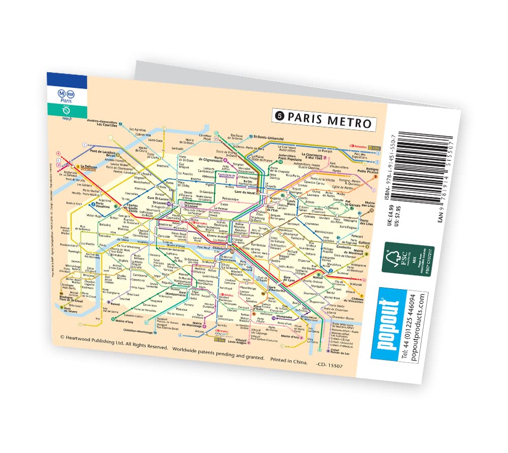 Popout Map/ Paris