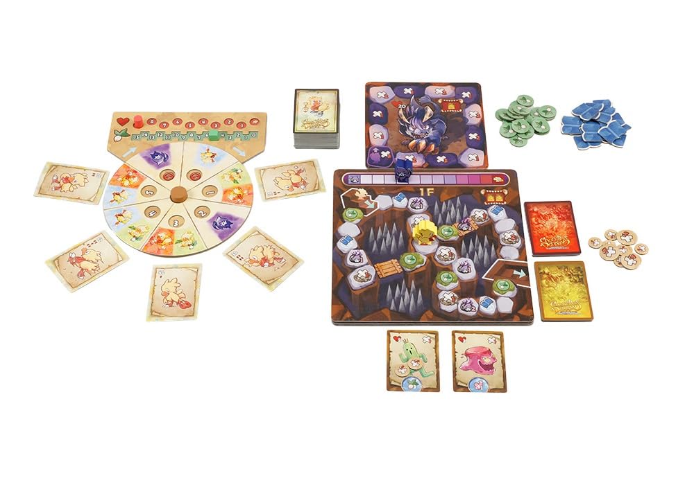 Square Enix Chocobo's Dungeon: The Board Game | Rodzinna gra planszowa | Od 13 lat | 1-4 graczy | 45 minut czasu gry
