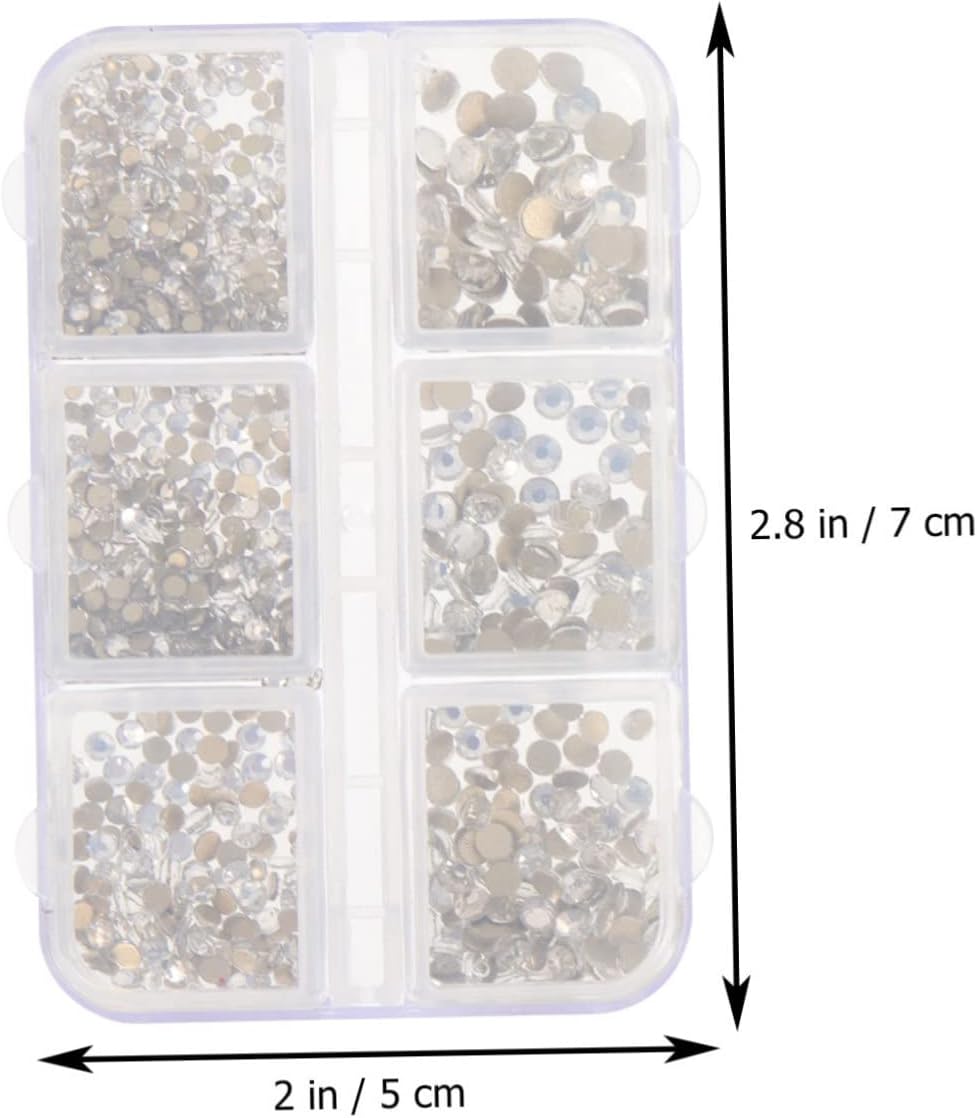 Rhinestone Nail Charms Shiny Rhinestones for Nail Art Crafting Mixed for Home Manicure and