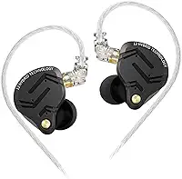 Fones de Ouvido KZ ZS12 PRO X, para Jogos com Driver Híbrido 1DD+5BA, Monitores Auriculares, Cabo de 2 Pinos