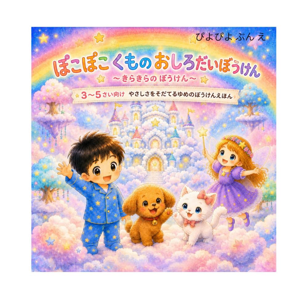 ぽこぽこくものおしろだいぼうけん: 「やさしい おもいやり」をはぐくむ知育絵本　3歳4歳5歳