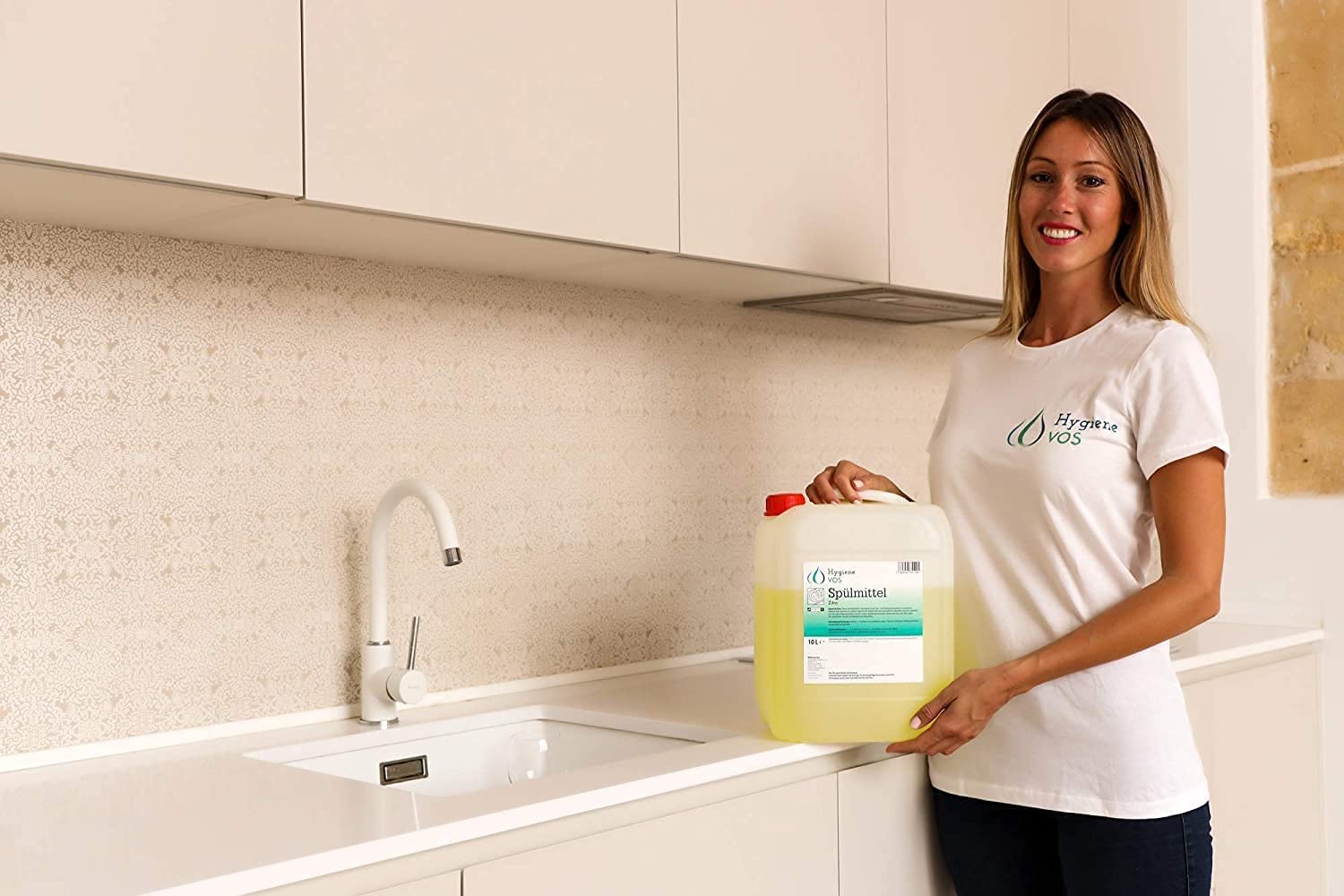Hygiene Vos Detersivo per lavastoviglie Citro 5 Litri Ecologico ad alto potere sgrassante Detersivo perfetto per gastronomia, industria e casa