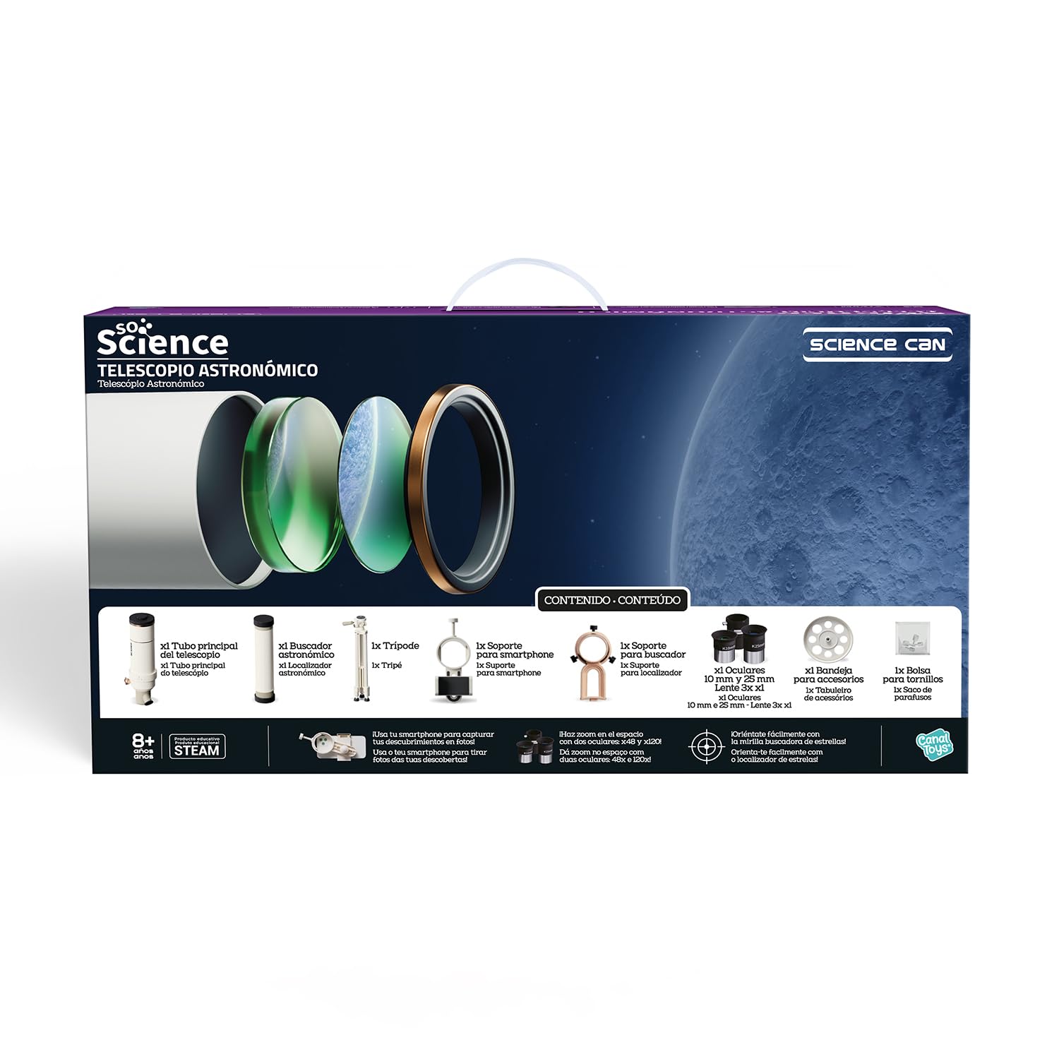 Canal Toys - So Science - Telescopio Astronómico - COS 002