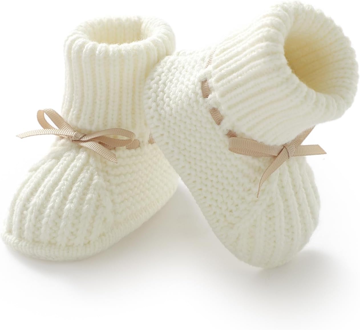 Baby Booties Newborn Infant Sock Shoes Hand Knitting Crochet Boy and Girl Cozy Shoes