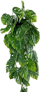 Yapay Çiçek Saksıda Sarkan Monstera Deve Tabanı Yapay Sarmaşık Pastel 60cm