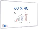 Magnetic White Board, maxtek Whiteboard for Wall Mounted, Lightweight Hanging Whiteboard for Home Office School (36x24inch, White)