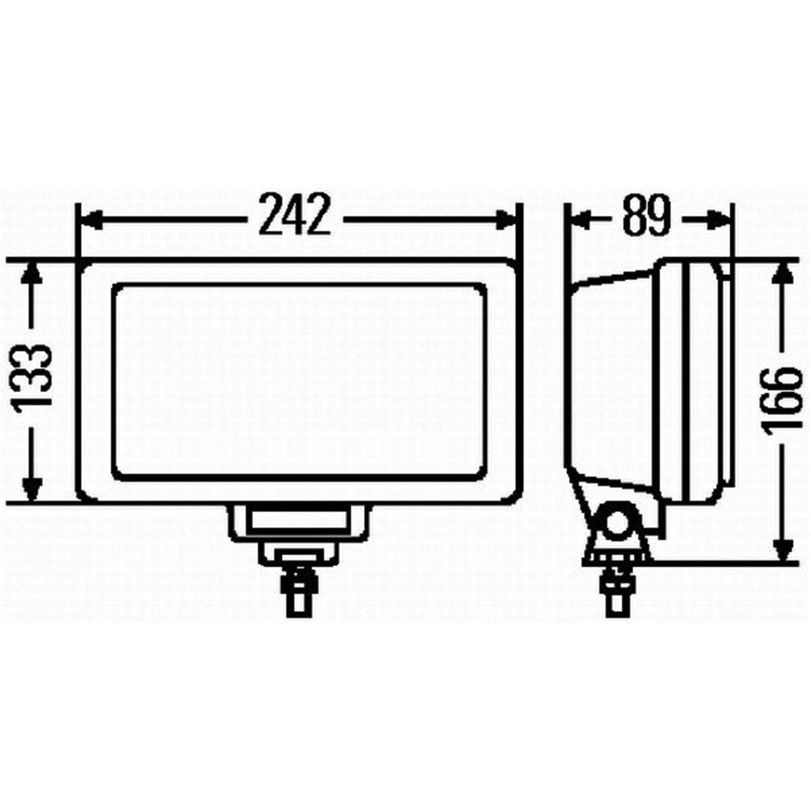 HELLA 1FE 006 300-001 Halógena-Faro de carretera - Jumbo 220 - 24/12V