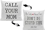 Embroidered 3D Flower Throw Pillow Cover - 18x18 Outdoor Decorative Pillow Covers with Zipper for Couch Sofa Bedroom Aesthetic Multicolor Flowers Soft Cozy Cotton Pillowcase Covers