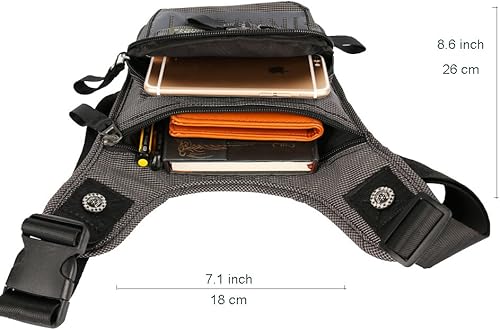 Miniatura 8 de Vanlison Tactical Fanny Pack - Bolsa para muslo