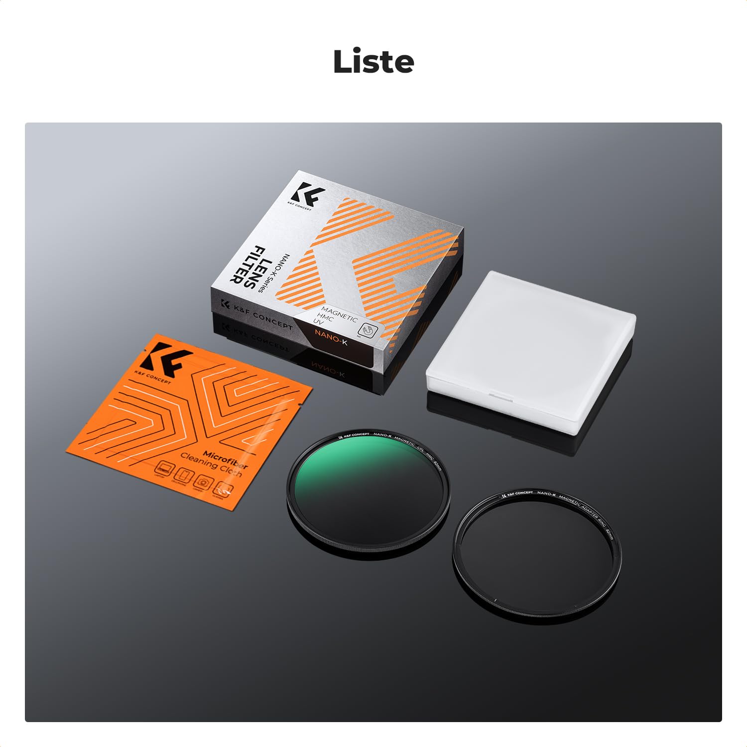 K&F CONCEPT 82mm Filtre Polarisant CPL Magnétique pour Objectif Appareil Photo