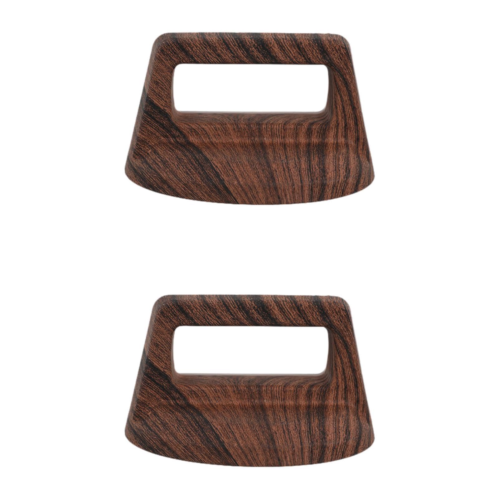 UJEAVETTE 2Pcs Pot Lid Covers Reusable Holding Handles for Kettles Frying Pan Oil Pans Deep Wooden Grain-image-28