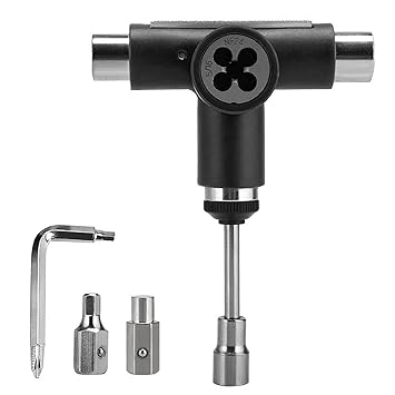 Layfuz Skateboard T Tool Skate All in One Tool and T pe Wrench Screwdriver Multifunctional Longboard T Tool