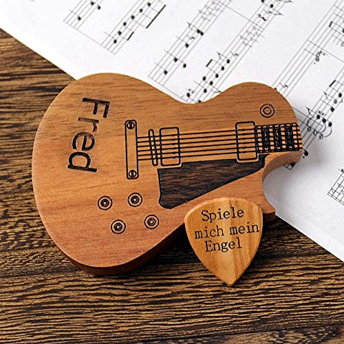 Dinikally Pickbox en bois personnalisé avec 3 médiators sculptés – Cadeau du guitariste d’amitié (sty1) - Les Beatles, Paul McCartney, John Lennon, RIngo Starr, George Harrison Dinikally Pickbox en bois personnalisé avec 3 médiators sculptés - Cadeau du guitariste d'amitié (sty1) – Image 5