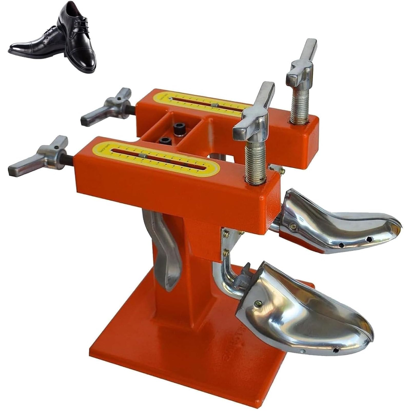 Machine à élargir Les Chaussures à Deux têtes en Aluminium, Machine à Ajuster la Largeur et la Longueur des Chaussures pour Atelier de réparation de Chaussures 2Heads