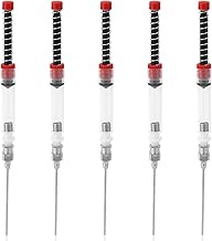 5pc Sseringue à Encre, Multi-Usages avec Aiguilles Mesure Précise pour Recharge de Stylo Plume et Peinture Résine