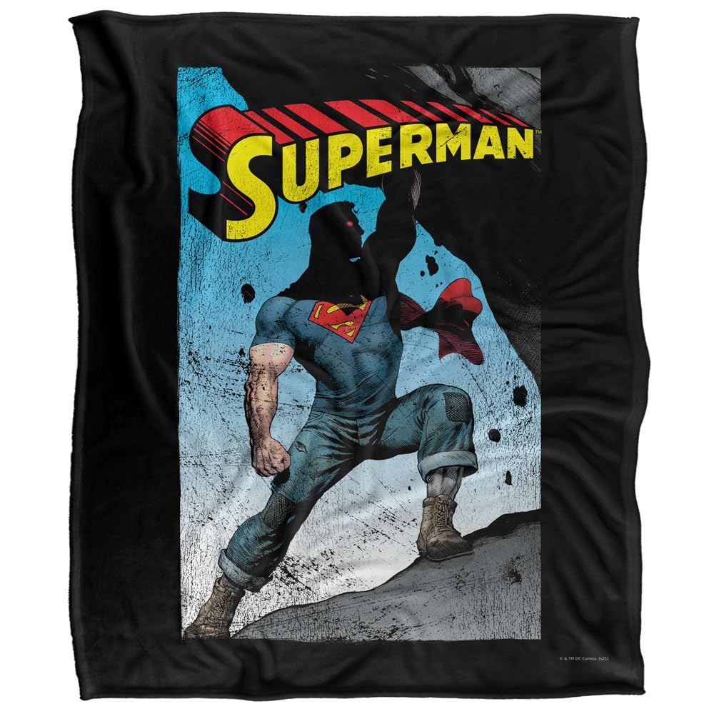 Superman Alternate Silky Touch Super Soft Throw Blanket 152 X 127 cm, White