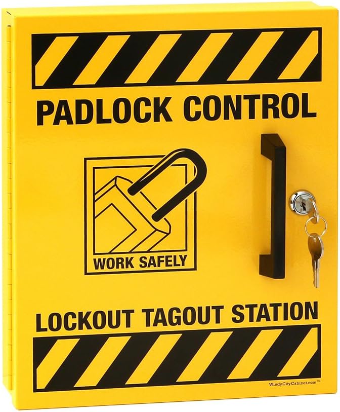 Amazon.com: Windy City Cabinet Lockout Tagout Kit, Padlock Control ...