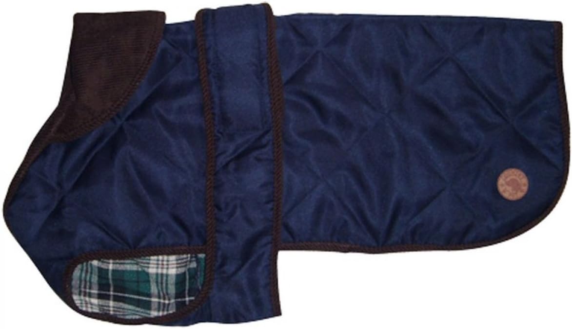 Country Pet Quilt/Water Resistant Dog Coat, 35 cm, Blue
