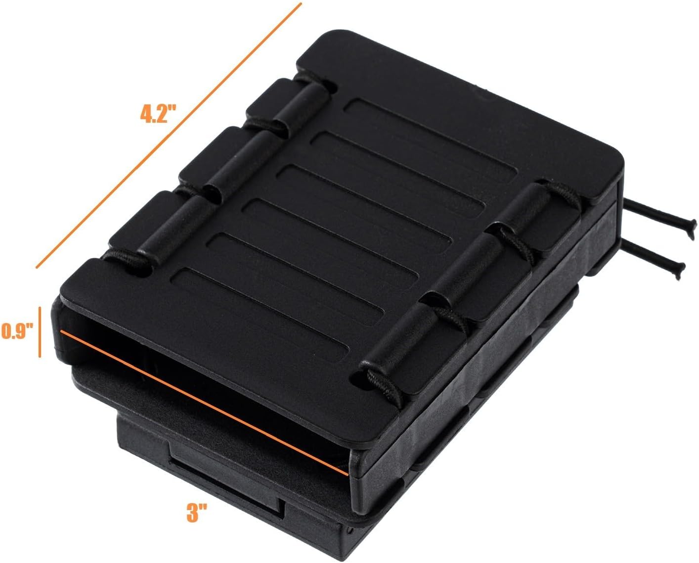 TACNEX AR Mag Holder 5.56mm Rifle Magazine Pouch 7.62mm Mag Holster w/Duty Belt/MOLLE Vest Rotatable Clip for M4 AR15 M16 AK Mag Case - Image 4