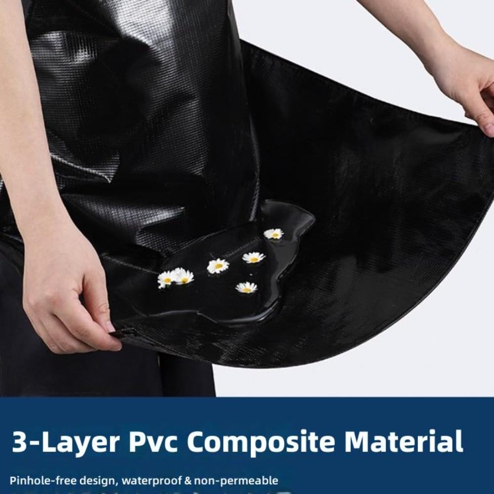 Delantales ajustables, Delantal de PVC negro 0,3mm espesor, correas ajustables resistentes a las manchas aceite, 10 Uds