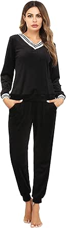 Women's Velour Full Zip Sweatsuits 2 Outfit Set Broken Heart Print 2 Piece Sets Top & Skirt - View #7