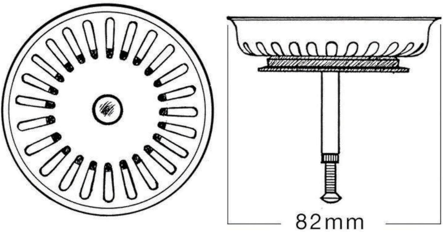 Blanco strainer basket 3.5 inches for eccentric diameter 82 mm (24