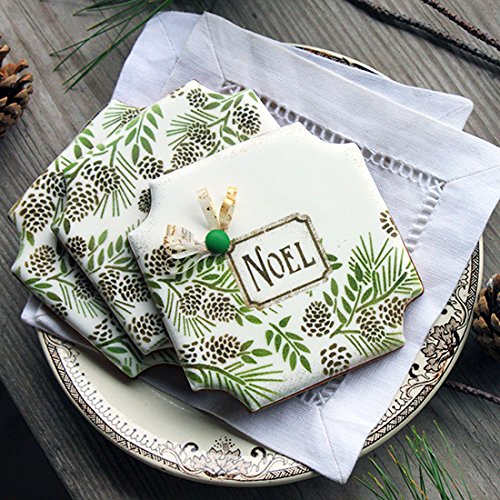 Cookie Stencils by Julia Usher | Noel | Prettier Plaques 5 Stencil Set