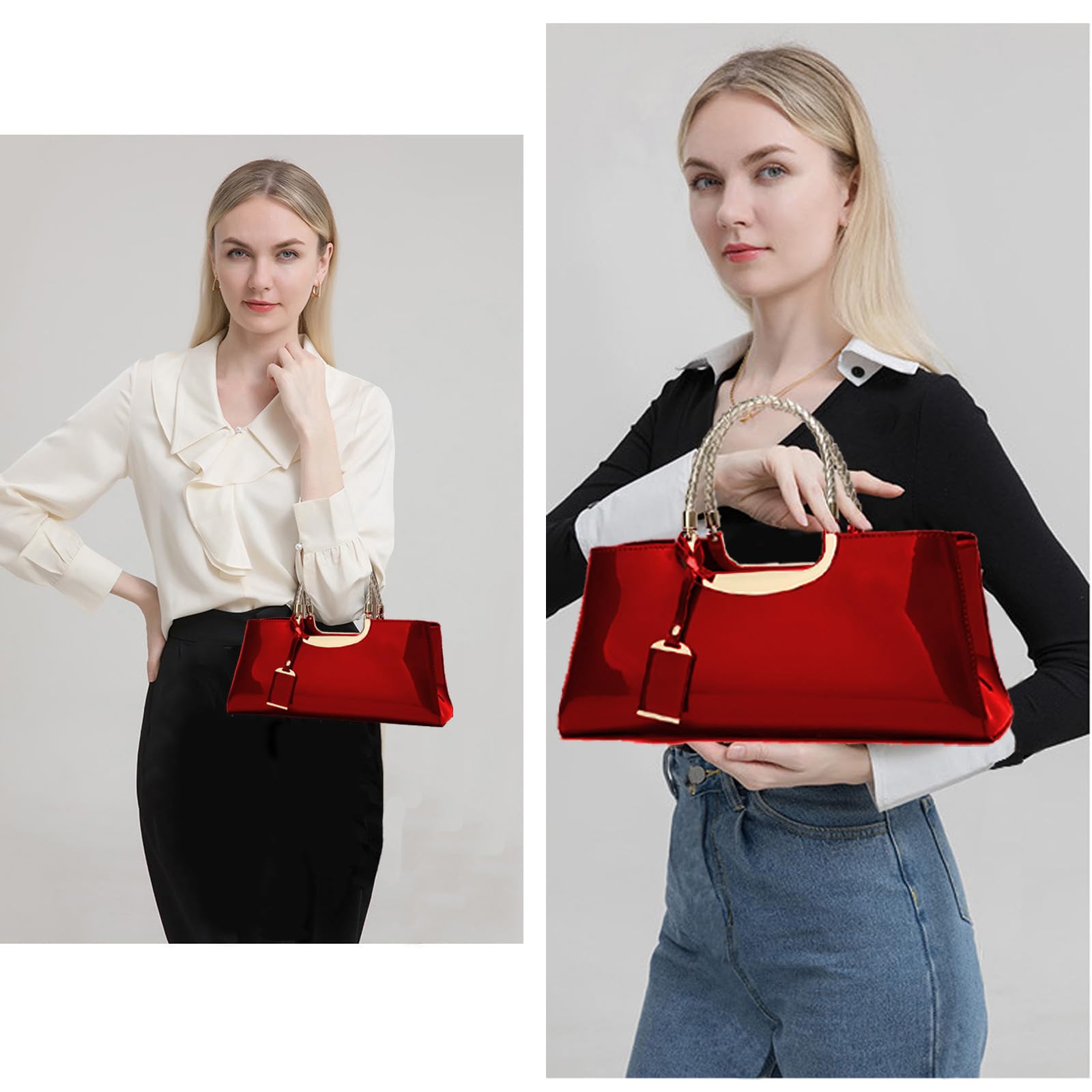 AINUOEY Donna Borse a Mano Borsa a Spalla Elegante Grandi Firmate Marca Tracolla Antifurto PU pelle 76610 1 pz