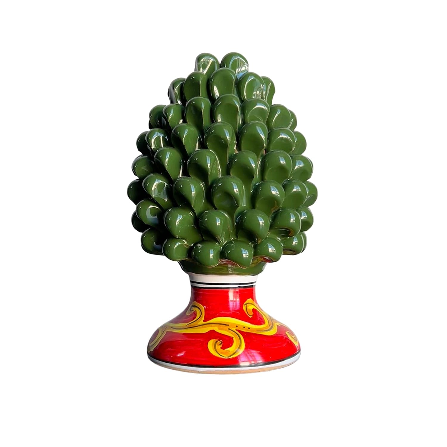 Generico Szyszka ceramiczna 25 x 16 cm ręcznie malowana - symbol dobrobytu i szczęścia, rękodzieło 2304261605 Vietri Caltagirone Ethnic of the World