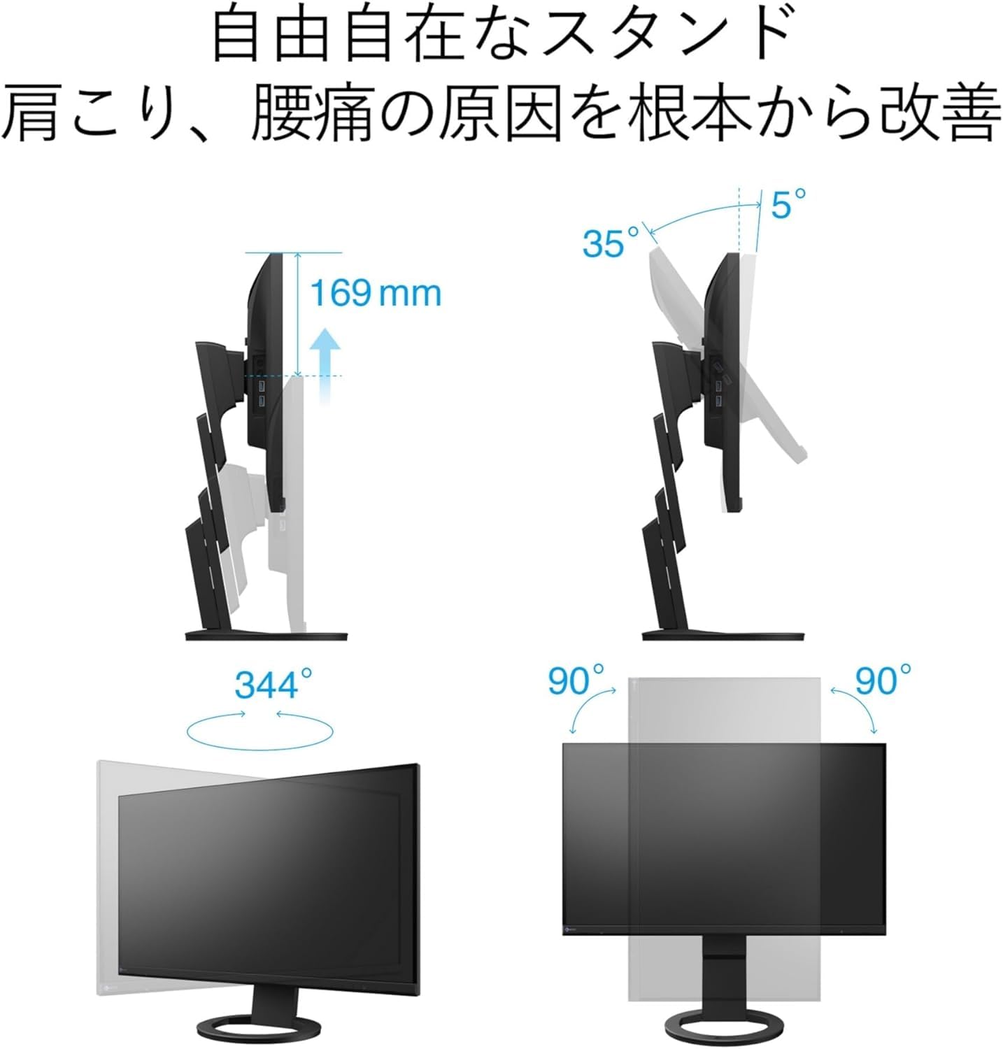 Amazon.co.jp: EIZO FlexScan EV2760 / Frameless / IPS / 27 inch