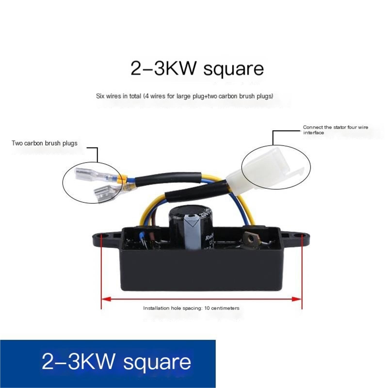 1 x generator benzynowy 2 kW, trójfazowy regulator napięcia 5, AVR, automatyczny 8 (2-3 kW kwadrat)