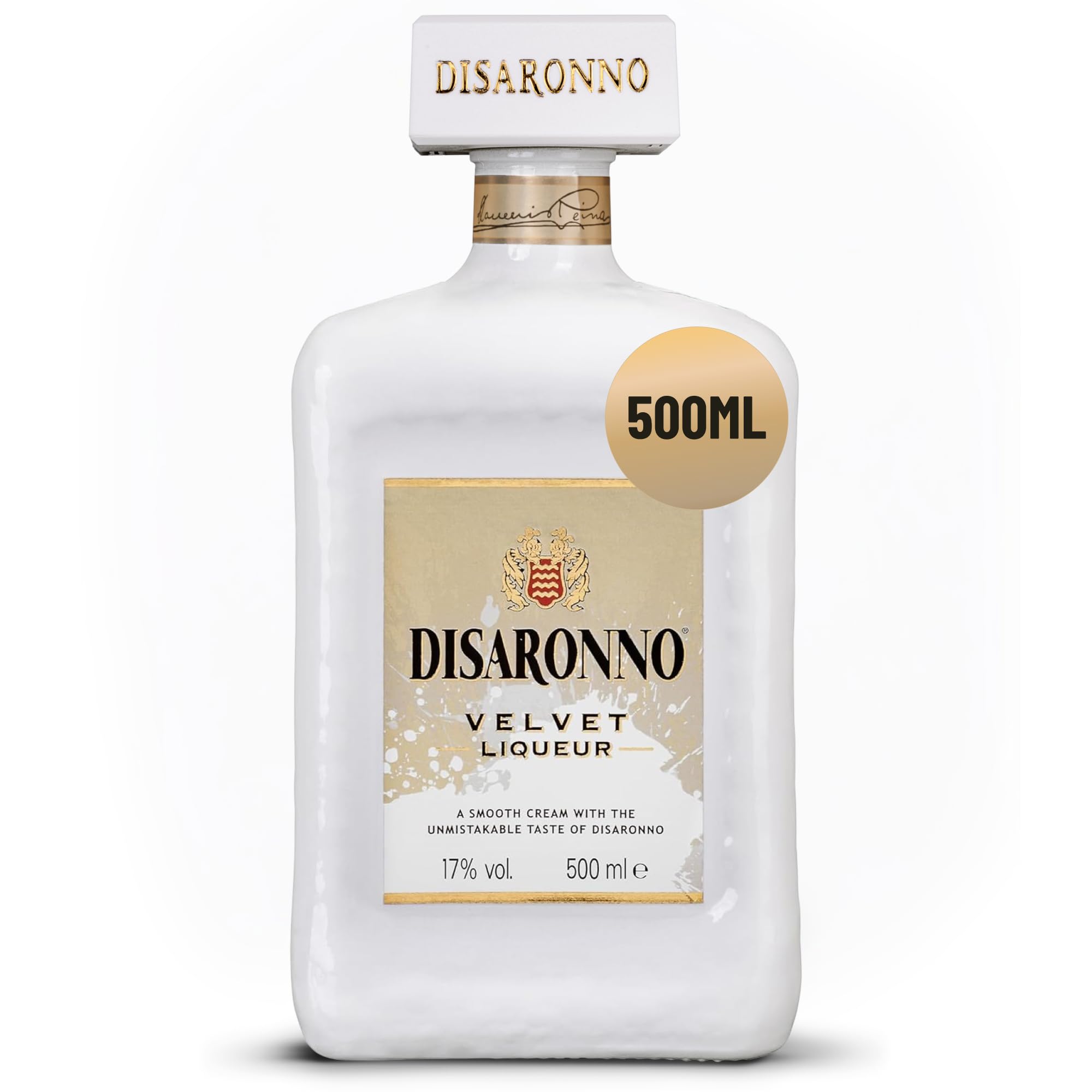 Disaronno Velvet Cream Liqueur | 50cl | 17% ABV | Italian Cream Liqueur Inspired by the Iconic Taste of Disaronno, with Notes of Vanilla, Chocolate and Almond, Gluten Free