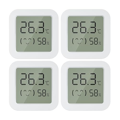 Chatthen Termómetro digital, mini higrómetro de humedad interior, conversión de termostato Fahrenheit ()Celsius(), monitor de humedad de temperatura