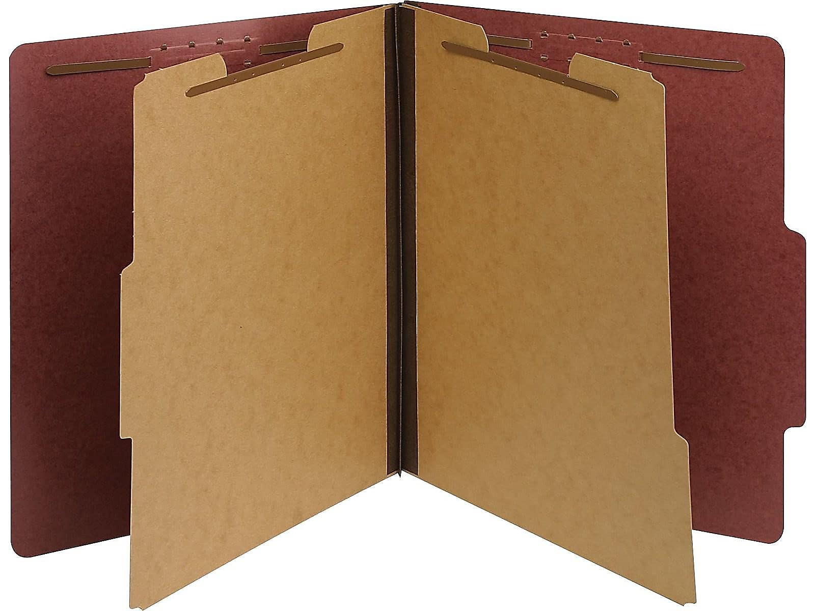 Cartelline Classificazione Pendaflex - 10 Pezzi, Rosso, Formato Lettera, Con Divisore, Per Archivio - Foto 5