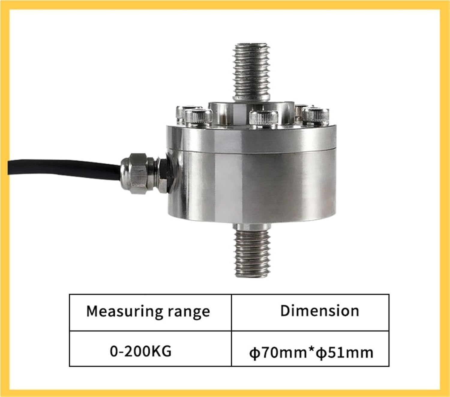 Micro Bolt Type Load Cell Force/Tension/Compression Sensor Force Measurement with Rod/Nuts Fixed Assembly Automation Field(Burgundy)