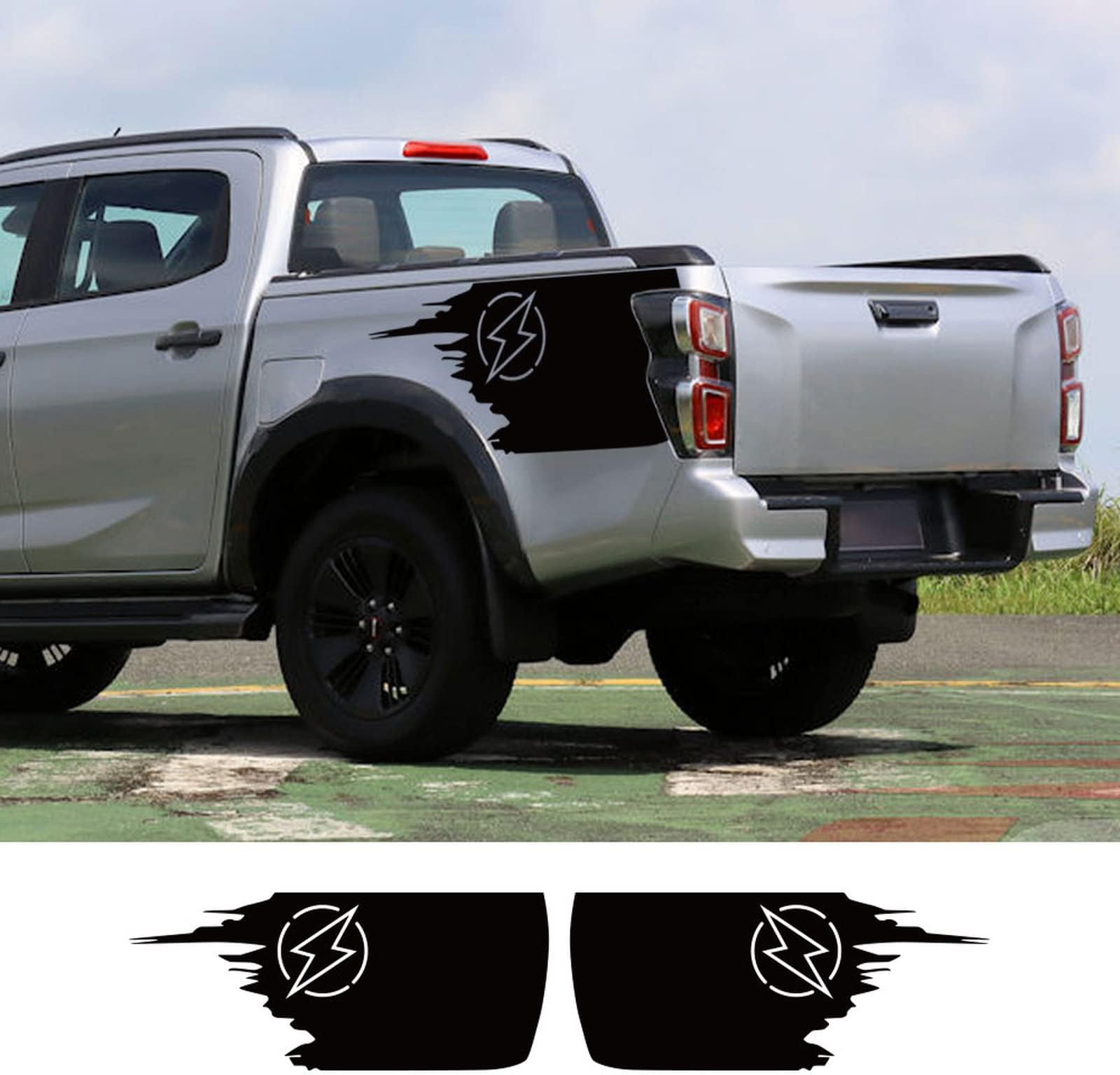 For Isuzu Dmax D Max Pickup Trunk Bed Container Side Stickers Truck Graphics Lighting Decor Cover Vinyl Decals Auto Accessories