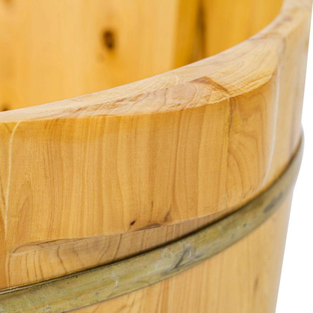 Holz-Fußbecken, Massivholz-Fußwanne, Pediküre-Schüssel, Spa-Massage, Pediküre-Fässer, Haushalts-Fußbad, Massagegerät